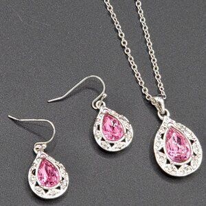 Avon Sweet Souls October Birthstone Necklace and Earrings